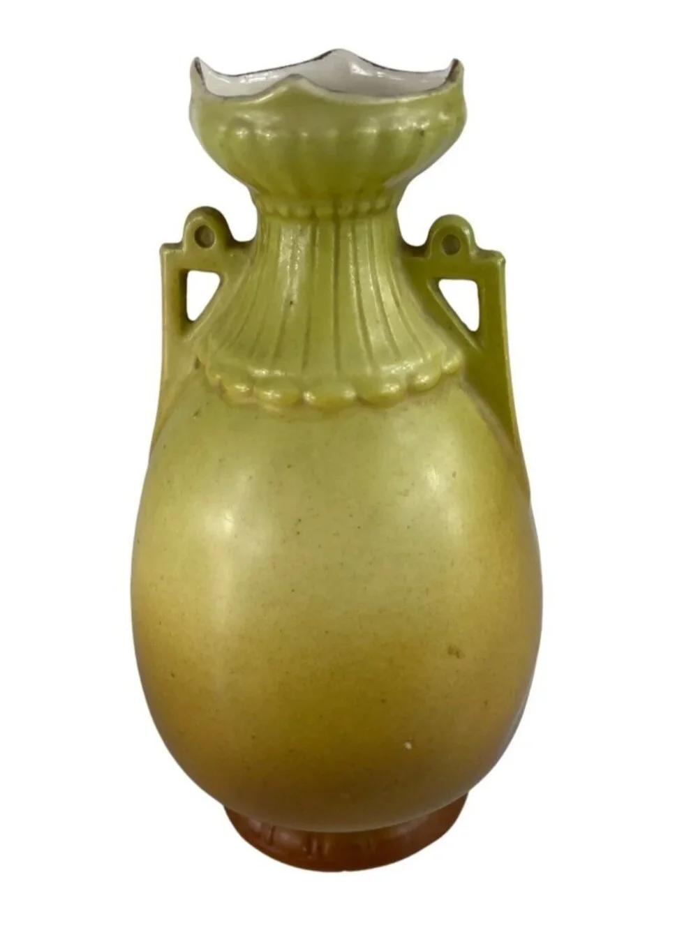 Antique Bohemian Art Nouveau Handled Urn Bud Vase Tall Cottagecore Victorian